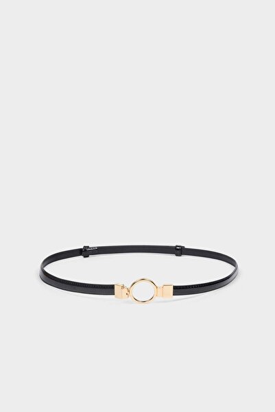 DeFacto Curea clasică din piele artificială cu cataramă ovală pentru femei G7...