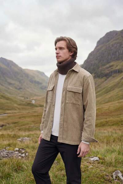 DeFacto %100 Pamuk Kadife Gömlek F8081AX26SP