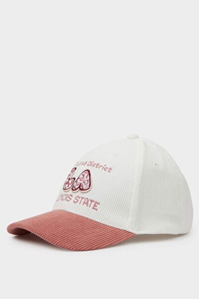 DeFacto Vezena Rebrasto Somot Kapa Šešir Devojčica Dete G0834A826SM