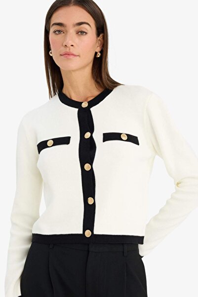 DeFacto Regular Fit Knitwear Cardigan C1482Ax26Sp