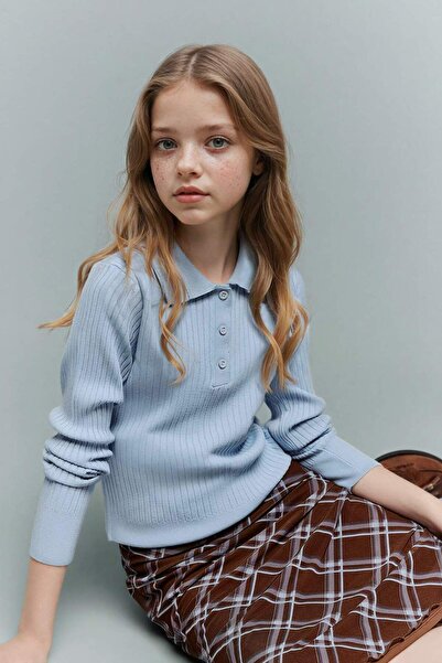 DeFacto Polo Collar Sweater for Girls G6977A826Sp