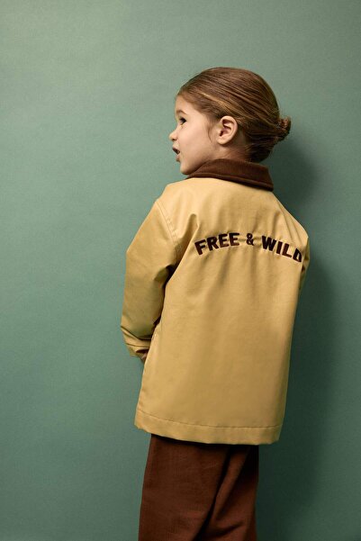 DeFacto Contrast Velvet Collar Coat Baby Boy G6392A526Sp