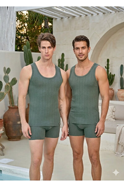 Berrak 2-Piece Men's Premium Athlete Breathable Textured Bamboo Fabric