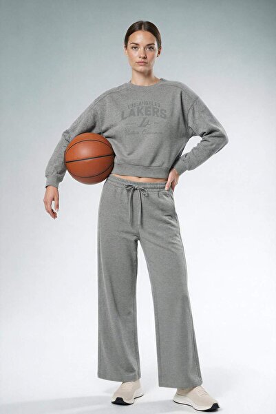 DeFacto Aırtech NBA Los Angeles Lakers Wide Leg Cepli Geniş Paça Standart Boy...