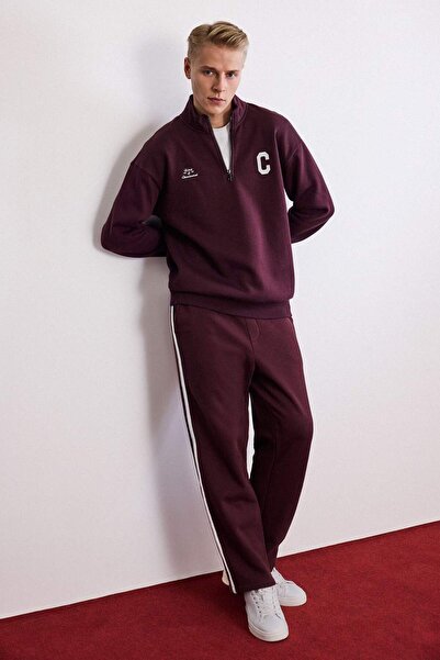 DeFacto بنطال رياضي ذو أرجل مستقيمة ورباط عند الخصر G6725AX25WN