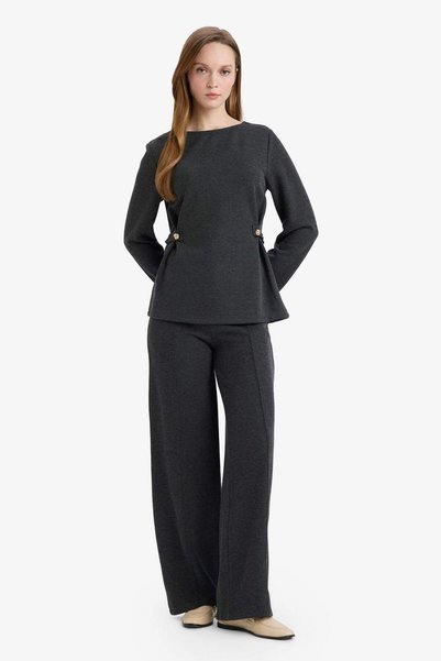 DeFacto Straight Fit Düz Paça Pike Pantolon G2918AX26SP