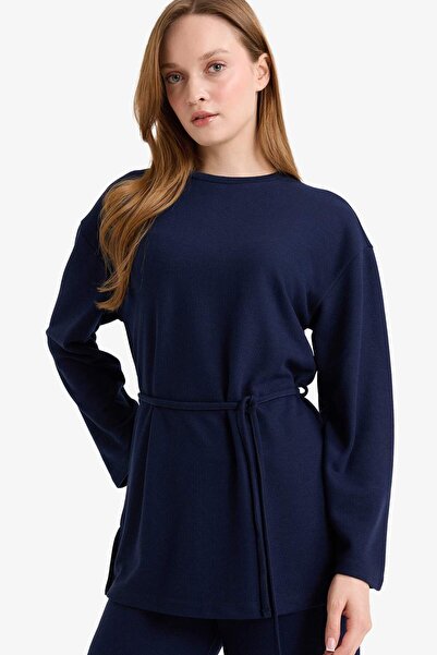 DeFacto Regular Fit Tie-Up Long Sleeve Tunic G4083Ax25Wn