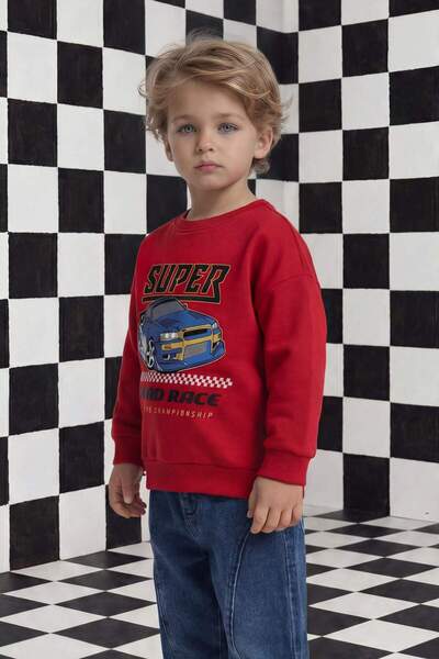 DeFacto Hanorac imprimat cu gât rotund pentru băiețel G6139A526SP