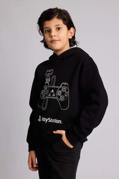 DeFacto سويت شيرت بلاي ستيشن بقلنسوة للأولاد F9906A825CW