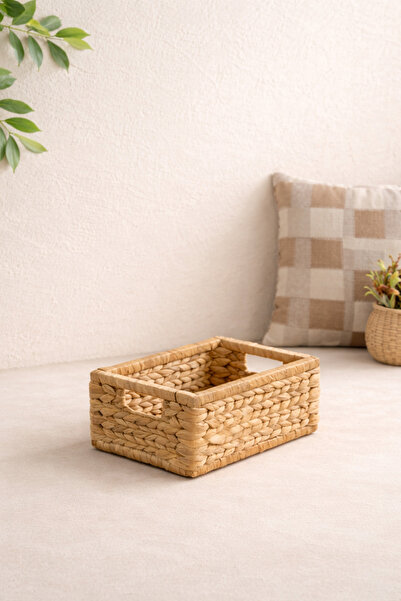 KaiHome Organizator de coș dreptunghiular robust din răchită – Coș de depozit...