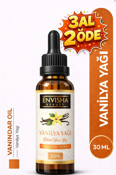 Envisha Beauty Vanilya Yağı %100 Doğal Bitkisel Yağ Vanilla Oil 20 ML