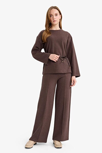 DeFacto Παντελόνι με φαρδιά ίσια μπατζάκια G5323AX25AU