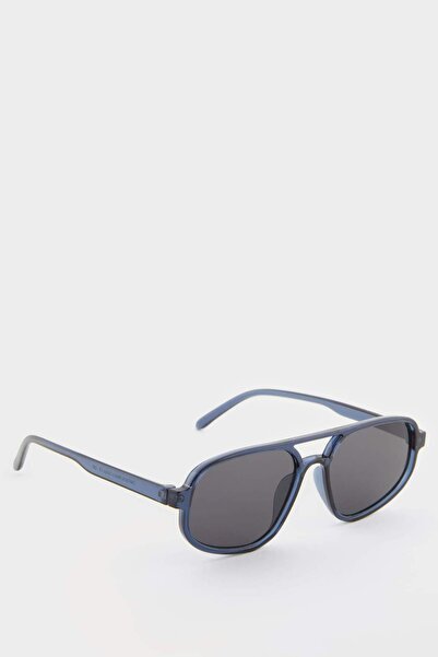 DeFacto Women's Green Plastic Frame Green Glass Oval Uv Sunglasses F0594Axns