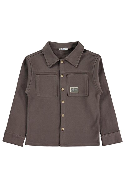 Civil Boys Basic Shirt for Ages 10-13 - Brown