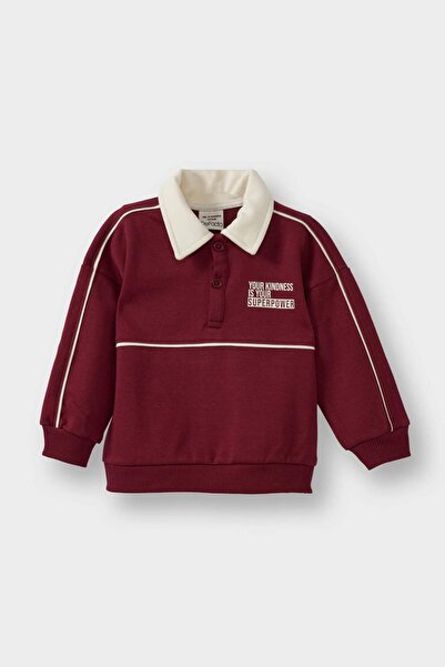 DeFacto Cămașă pentru băieți cu guler cu imprimeu Swea tricou G4424A525WN