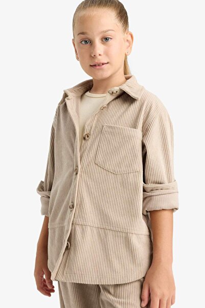 DeFacto Uzun Kollu Gömlek Kız Çocuk F3842A825WN