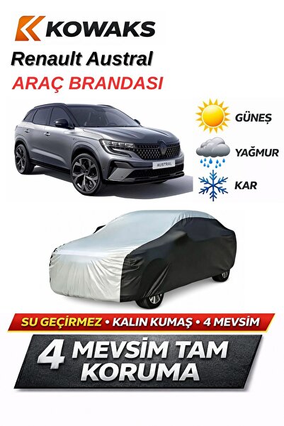 KOWAKS Renault Austral Oto Branda, Araba Brandası, Siyah-Gri