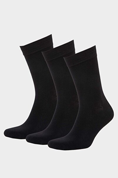 DeFacto Men's Stitch-Free Pack Bamboo Long Socks F5298Axns