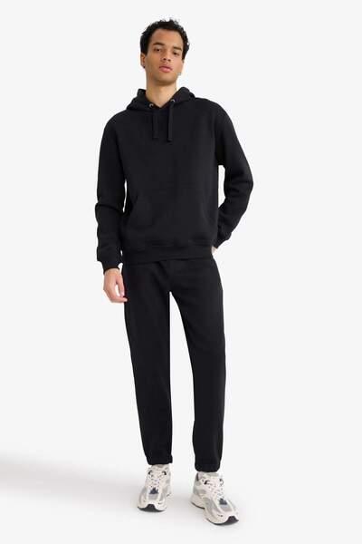 DeFacto Regular Fit 2-Piece Tracksuit Set Hooded Sweatshirt Sweatpants F9624A...