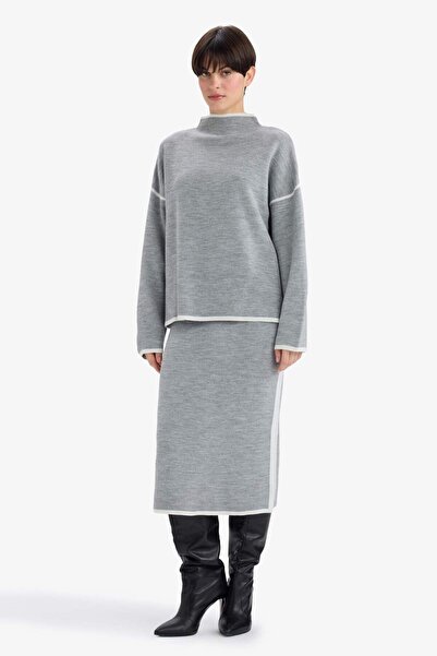 DeFacto Kalem Midi Knitwear Skirt G3179Ax25Wn