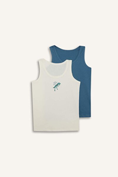 DeFacto Набір з 2 футболок для хлопчиків, 100% бавовна G2305A825AU