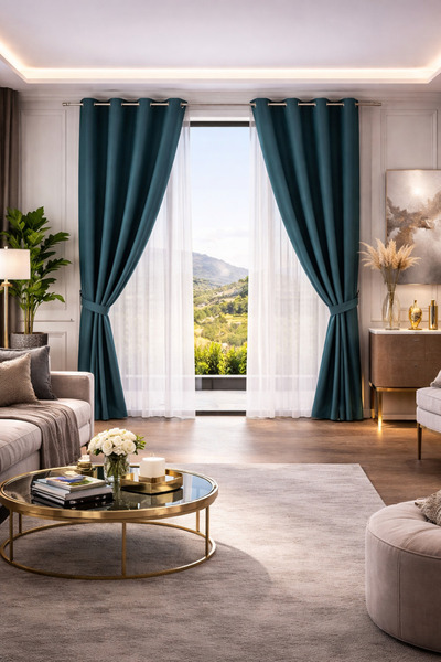 Atmosphera Draperie blackout Atmophera, 100% poliester, 140x260 cm, 8 inele m...