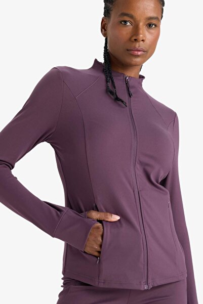 DeFacto Slim Fit Slim Fit Mock Neck Cardigan E9676Ax25Au