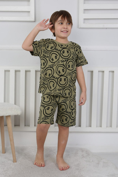 bunny hopp Set pijamale băieți cu pantaloni scurți – 100% bumbac – cu model –...
