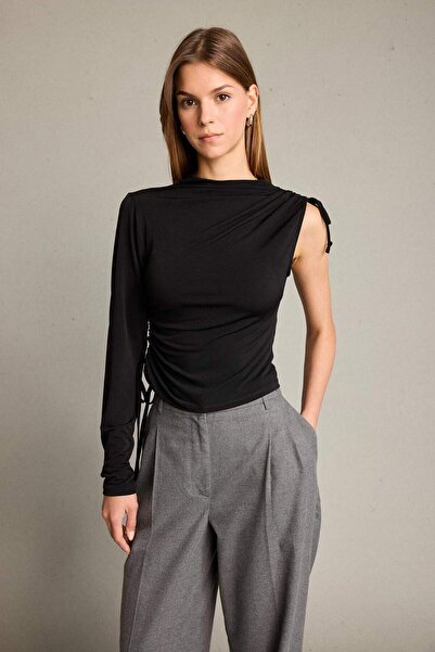 DeFacto One-Shoulder Gathered Blouse G5051Ax25Wn