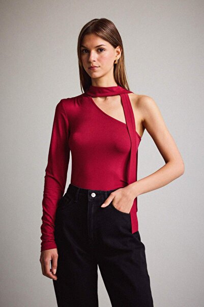 DeFacto Bluza sa jednim ramenom i detaljima vezanja G3334AX25WN