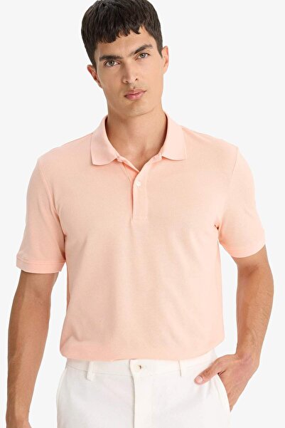 DeFacto %100 Pamuk Regular Fit Polo Yaka Kısa Kollu Basic Düz Pike Kumaş Tişö...