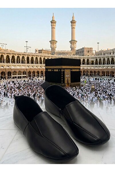 ALAYURT Hakiki Deri Hac Umre Tavaf Patiği Ve Ev Ayakkabısı