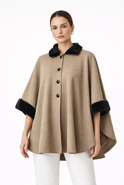 MODA24 Mevsimlik Omuz Şalı Panço Model