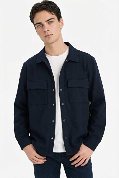 DeFacto مرن قميص كروس فومبريس منسوج E7689AX25AU