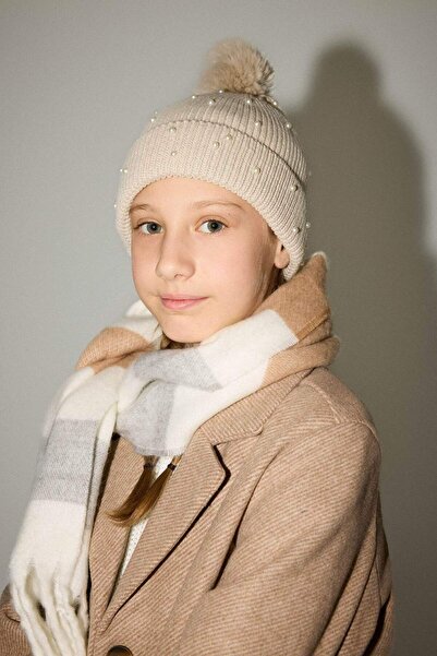 DeFacto Ponponlu Triko Bere Kız Çocuk F2397A825WN