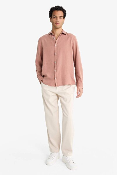 DeFacto Beli Bağcıklı Wide Leg Pantolon F6131AX25AU