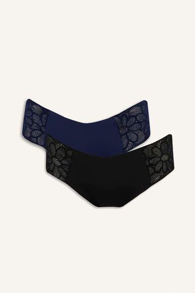 DeFacto Lace Detailed Micro 2-Pack Hipster Panties F2122Ax25Au