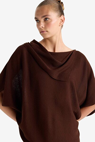 DeFacto Pulover supradimensionat cu guler tip barcă G3234AX25WN