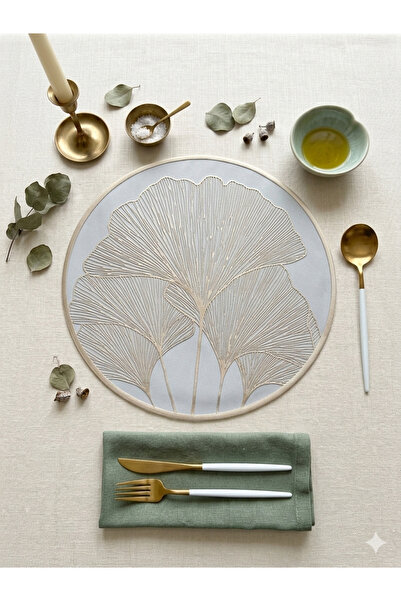 DsHome Dekoratif Leke Tutmaz 6’lı Supla Amerikan Servis Sunum Seti 38cm