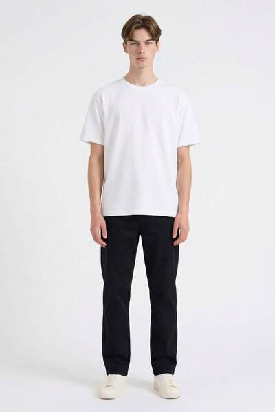 DeFacto Beli Bağcıklı Wide Leg Pantolon F6131AX25AU