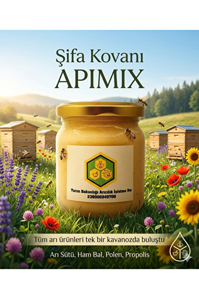 ŞİFA KOVANI Gerçek Arı Sütü, Propolis, Bal, Polen Karışımı, Net 250 gr