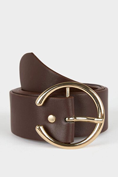 DeFacto Curea de blugi din piele artificială cu cataramă mare pentru femei F8...