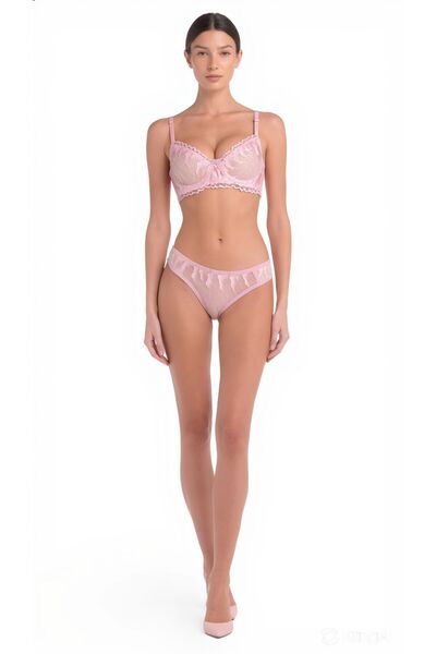 Luvia Lingerie iç çamaşırı lila 2'li takım kadın fantezi iç giyim