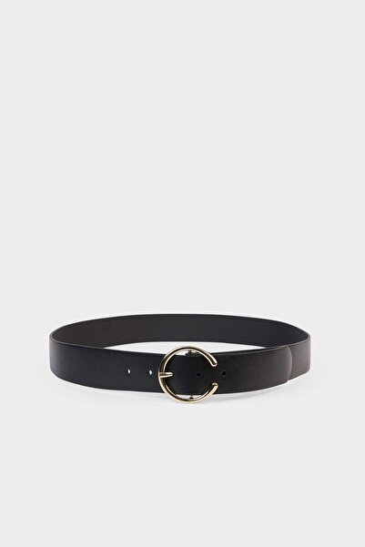 DeFacto Γυναικεία ζώνη τζιν με μεγάλη αγκράφα από συνθετικό δέρμα F8369AXNS