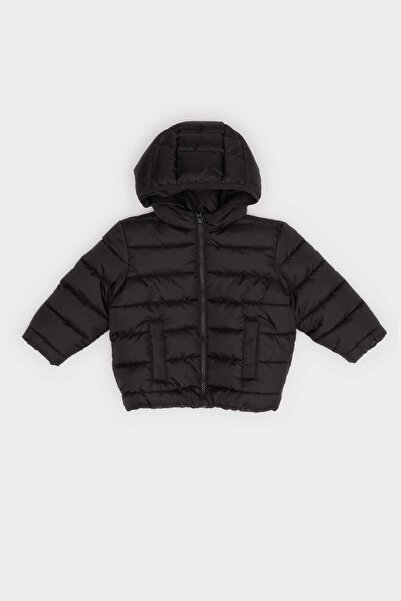 DeFacto Palton impermeabil cu glugă și fermoar pentru bebeluși băieți E8464A5...