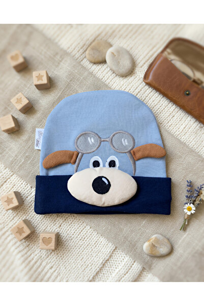 Nexvora Bebek Penye Pilot Şapka Unisex 3-6-9-12 Ay Mevsimlik Yumuşak Şapka