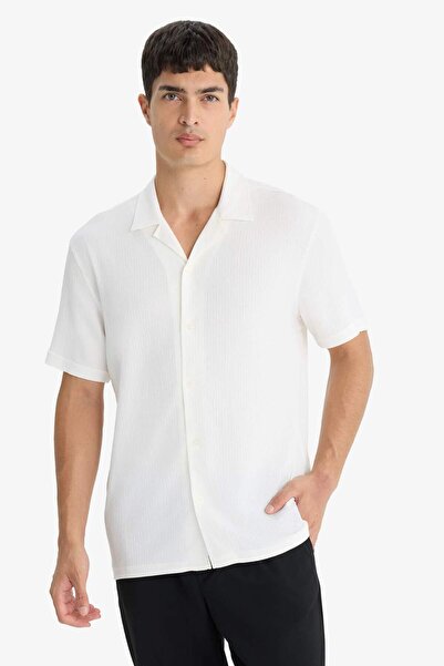 DeFacto Modern Fit Polo Collar Combed Cotton Short Sleeve Shirt C4125Ax25Sm