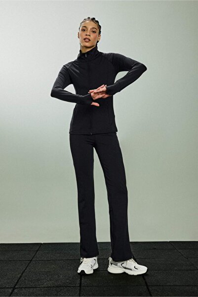 DeFacto Flare Fit εφέ σύσφιξης Ψηλόμεσο καμπάνα Αθλητικό παντελόνι με απαλή α...