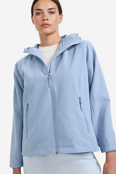 DeFacto Αδιάβροχο Regular Fit K με κουκούλα με φερμουάρ M ελαφρύ Ανοιξιάτικο ...