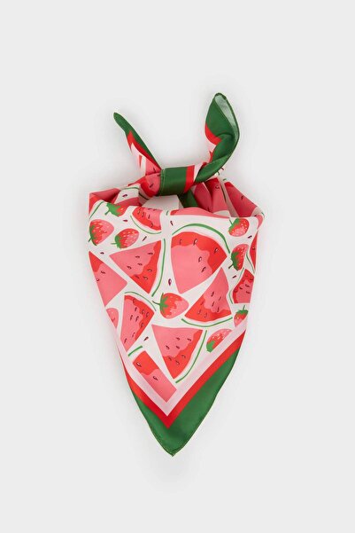 DeFacto Patterned Satin Scarf for Girls G0351A8Ns